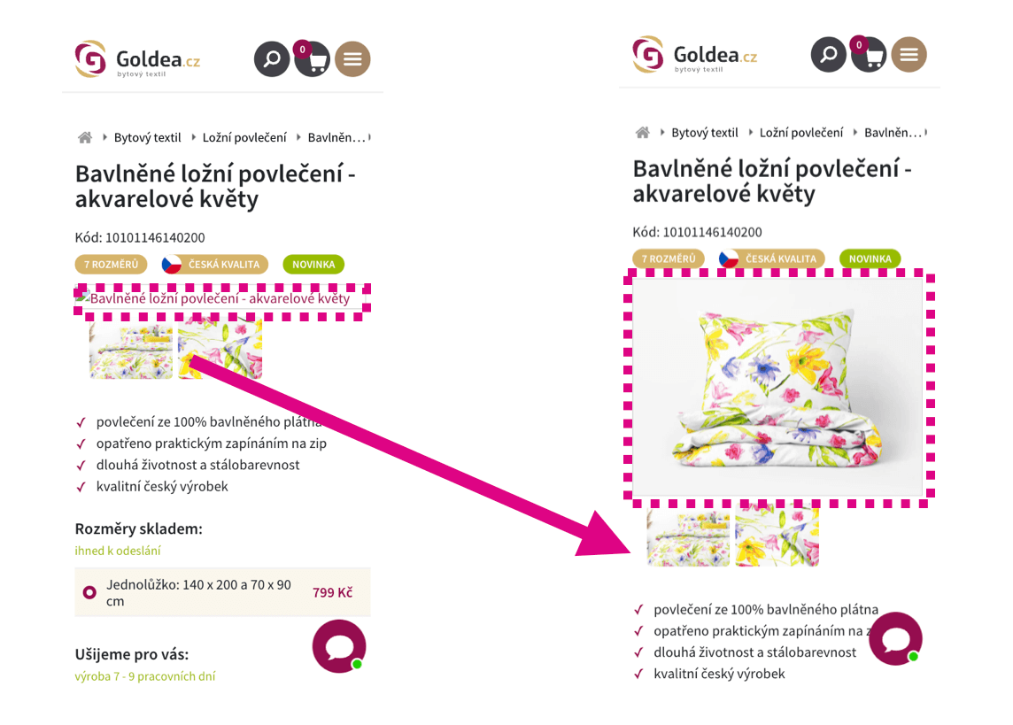 CLS způsobí obrázky bez atributů width a height