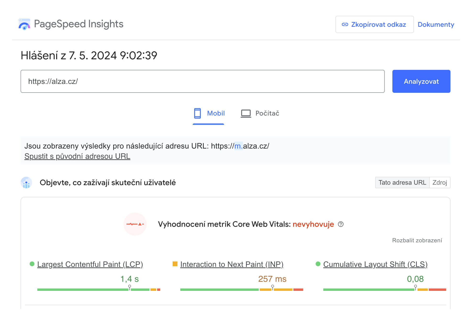 PageSpeed Insights