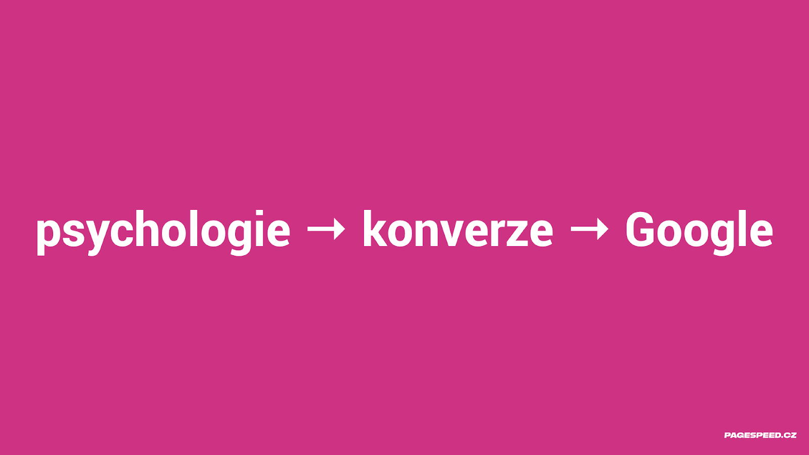 Google rychlé weby podporuje, protože rychlost má vliv na konverze. A také proto, že lidská mysl nedisponuje nekonečnou trpělivostí.