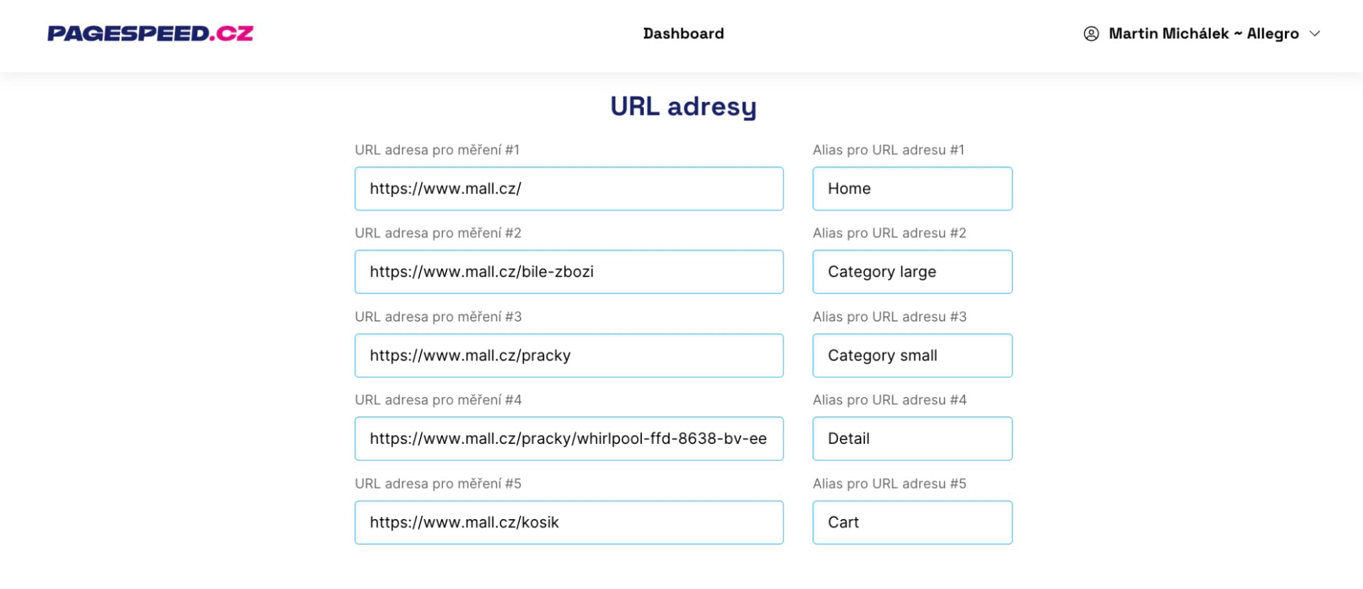 URL adresy